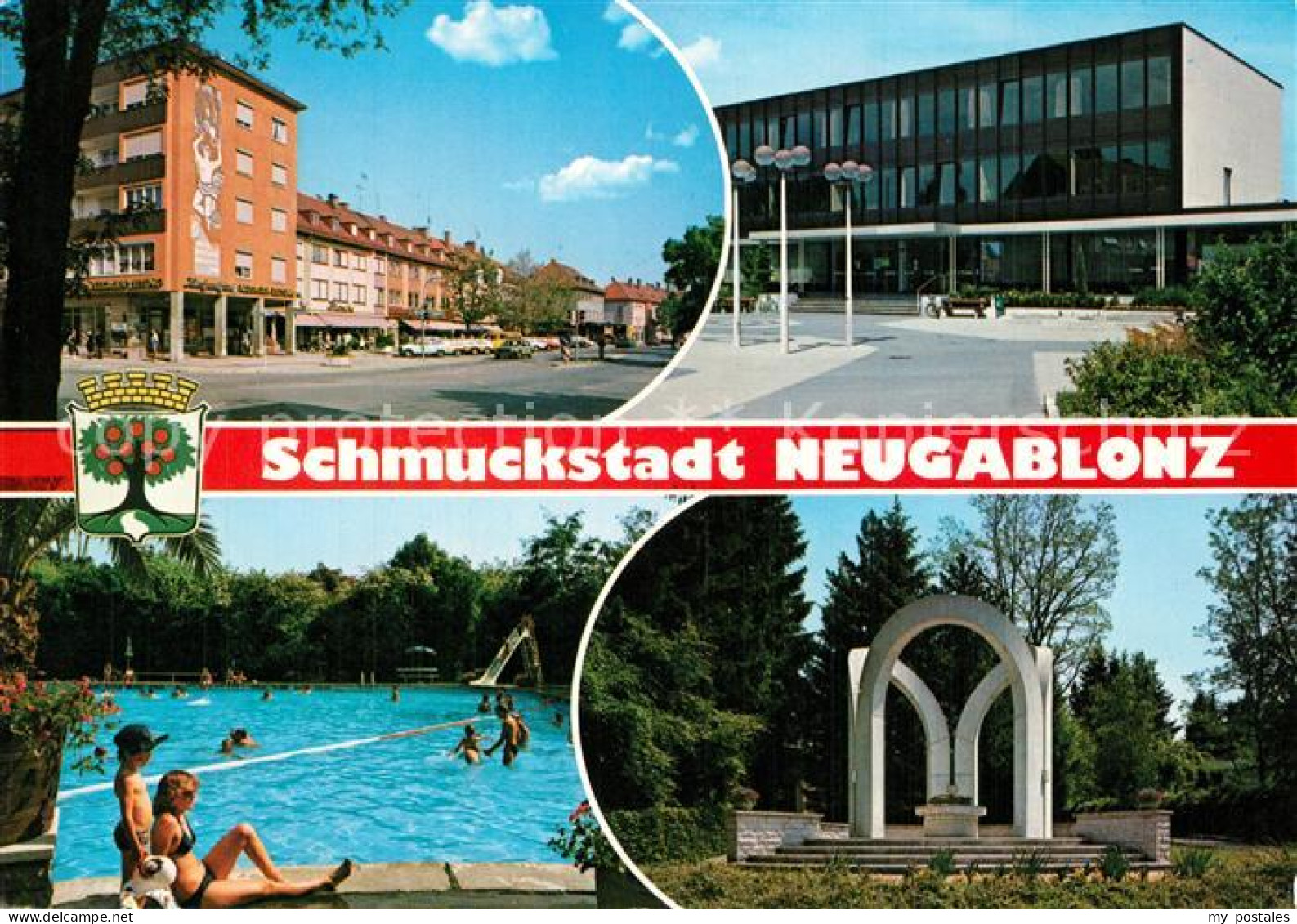 73574789 Neugablonz Teilansichten Schmuckstadt Denkmal Freibad Neugablonz - Kaufbeuren