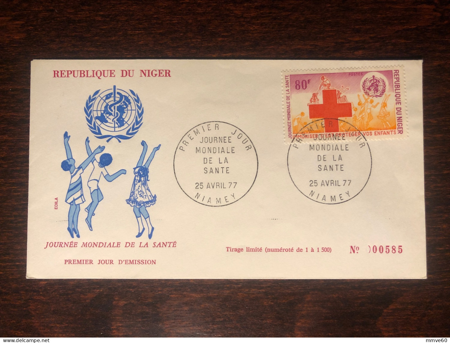 NIGER FDC COVER 1977 YEAR RED CROSS HEALTH MEDICINE STAMPS - Niger (1960-...)