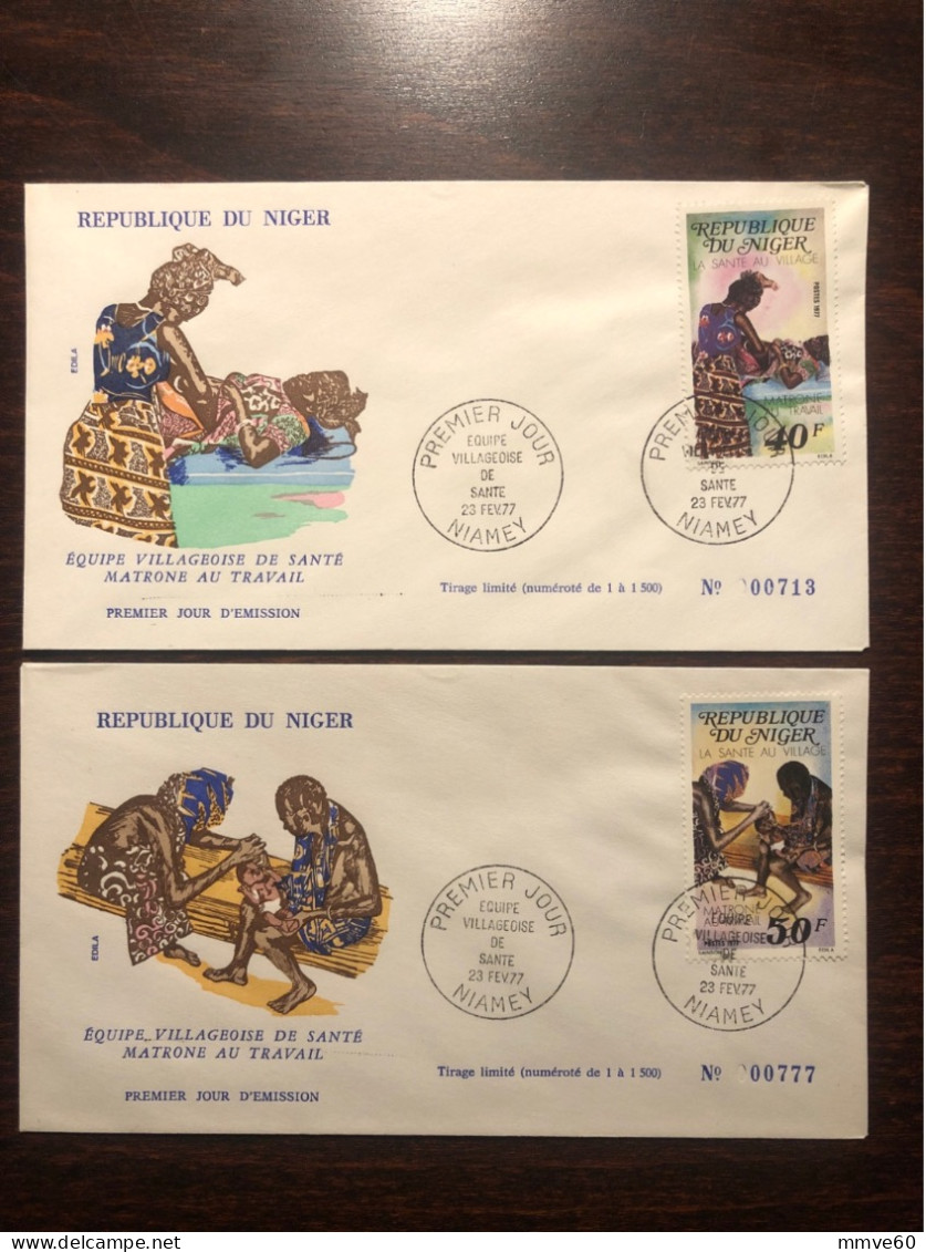 NIGER FDC COVER 1977 YEAR TRADITIONAL MEDICINE HEALTH MEDICINE STAMPS - Niger (1960-...)