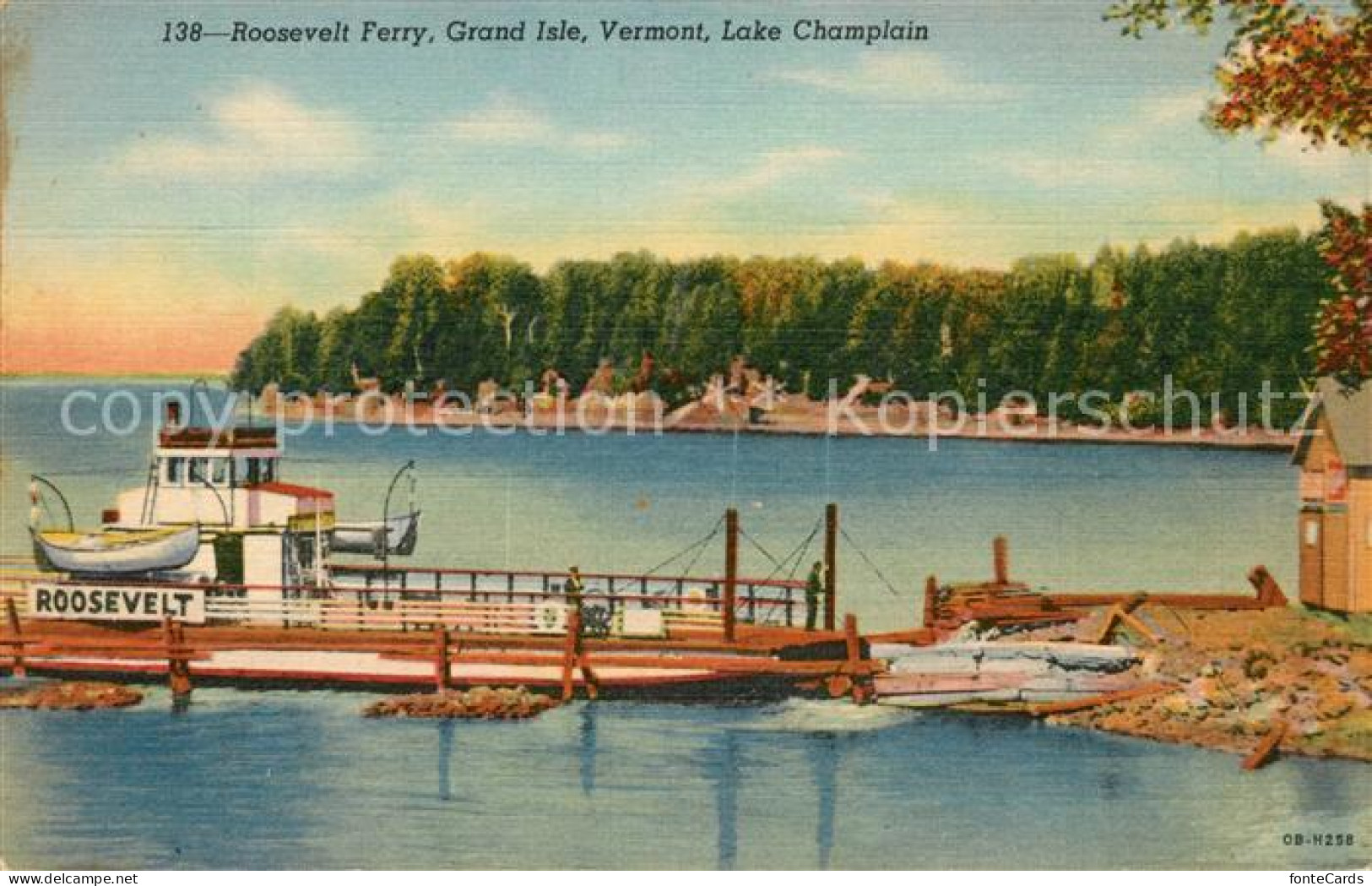 43102212 Grand_Isle_Vermont Roosevelt Ferry Lake Champlain - Andere & Zonder Classificatie
