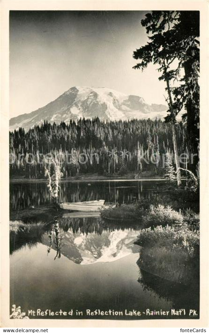 43101191 Rainier_National_Park Mountain Reflected In Reflection Lake Landscape N - Andere & Zonder Classificatie