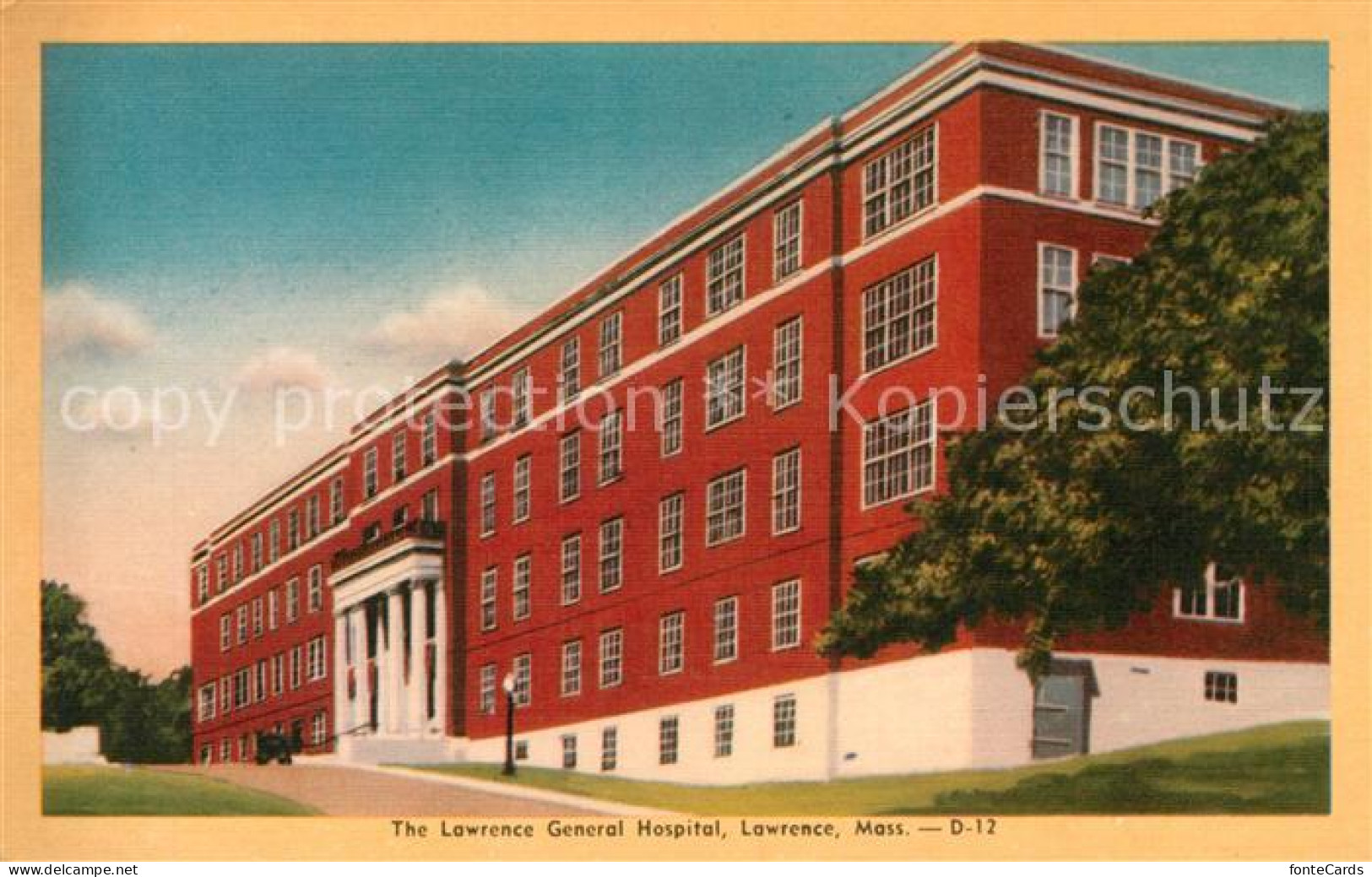 43099721 Lawrence_Massachusetts General Hospital Building Illustration - Autres & Non Classés