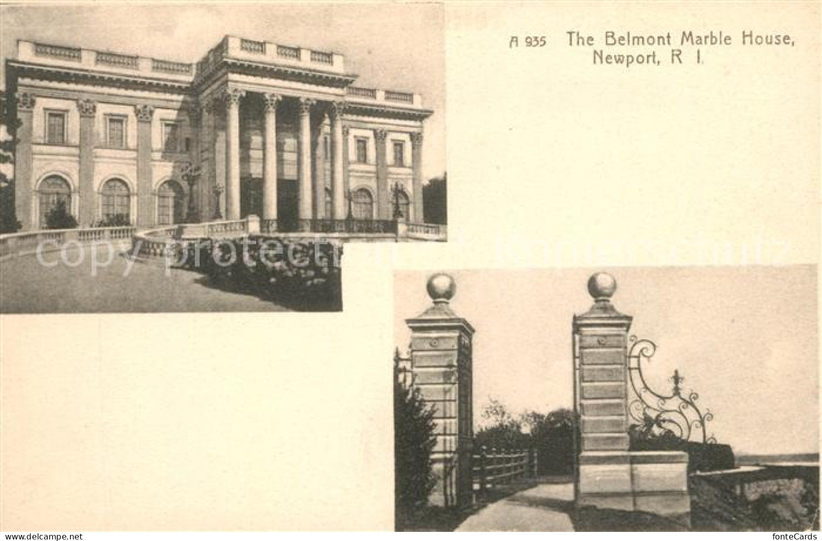 43099674 Newport_Rhode_Island Belmont Marble House - Sonstige & Ohne Zuordnung