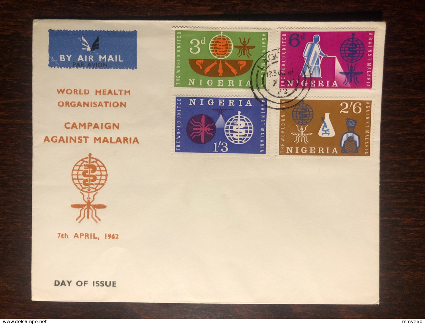 NIGERIA FDC COVER 1962 YEAR MALARIA HEALTH MEDICINE STAMPS - Nigeria (1961-...)