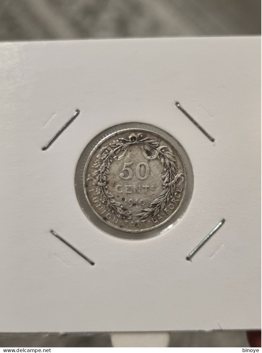50 Centimes Argent 1910 FR - 50 Centimes