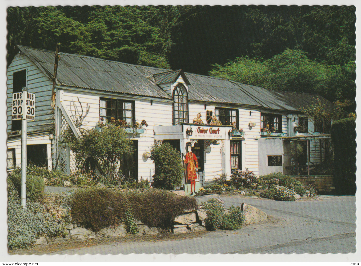 Australia TASMANIA TAS English Tudor Model Village HOBART Douglas DS348 C1970s Postcard 2 - Hobart