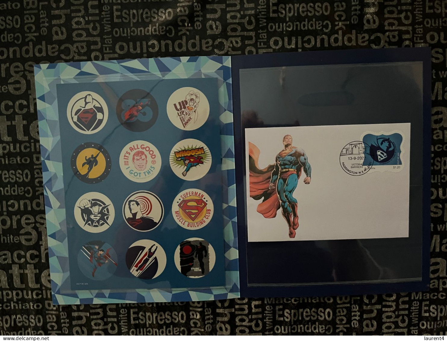 (folder 17-3-2024) Australia Post - Superman 85th Anni. - Presentation Pack (no Stamps - With Stickers) + 1 Cover - Presentation Packs