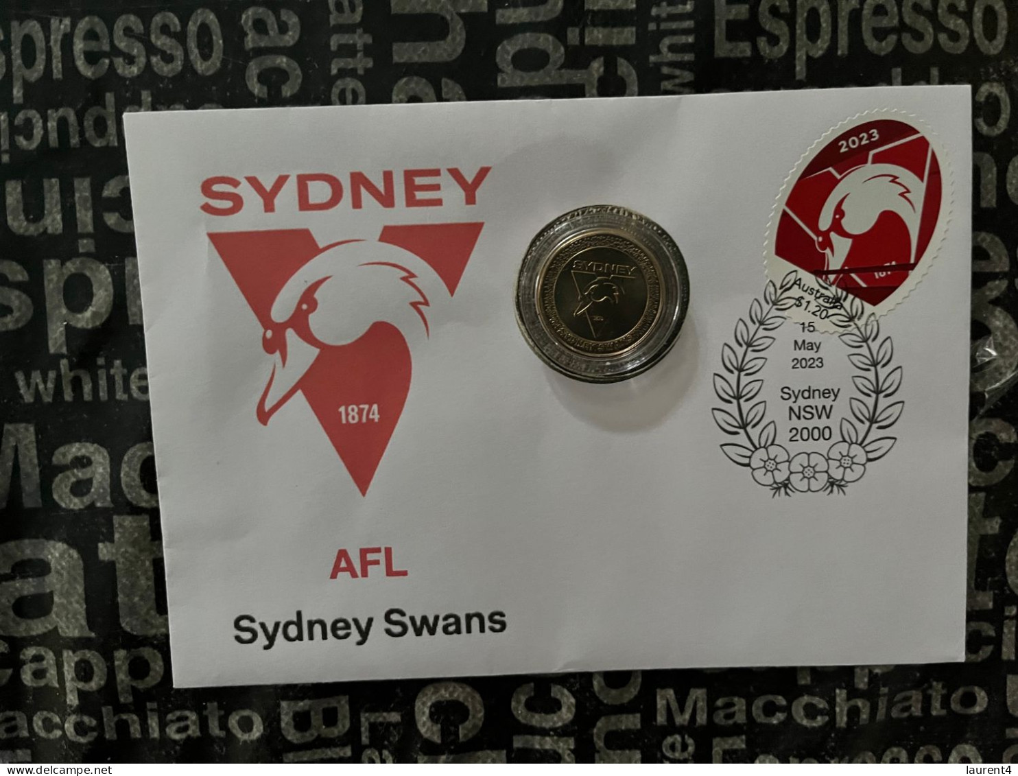 (folder 17-3-2024) Australia Post - Football Sydney Swan - Presentation Pack (no Stamps) + $ 1.00 COIN Cover - Presentation Packs