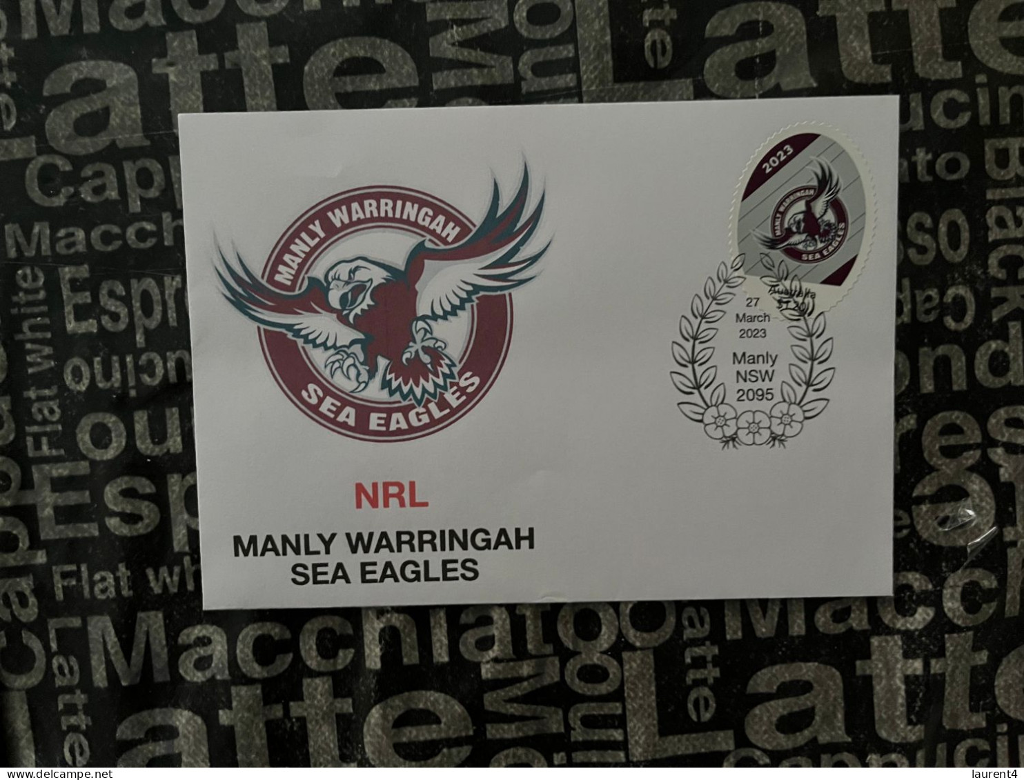 (folder 17-3-2024) Australia Post - Football Manly Sea Eagles - Presentation Pack (3 Mint Stamps) + 1 Cover - Presentation Packs