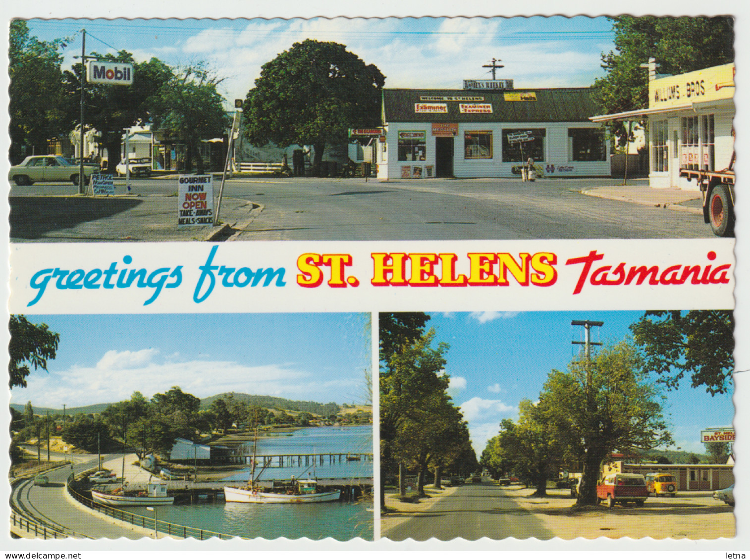 Australia TASMANIA TAS Coastal Town Views ST HELENS Douglas DS376 Multiview Postcard C1970s - Otros & Sin Clasificación