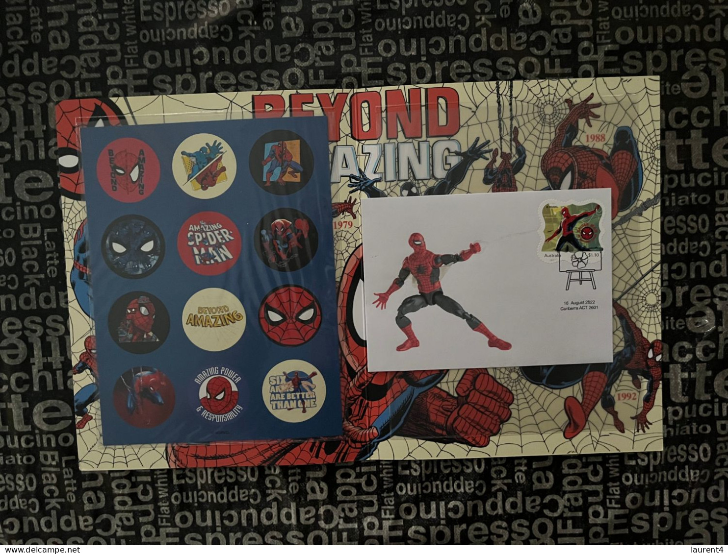 (folder 17-3-2024) Australia Post - Amazing Spiderman  - Presentation Pack (no Stamps - With Stickers) + 1 Cover - Presentation Packs