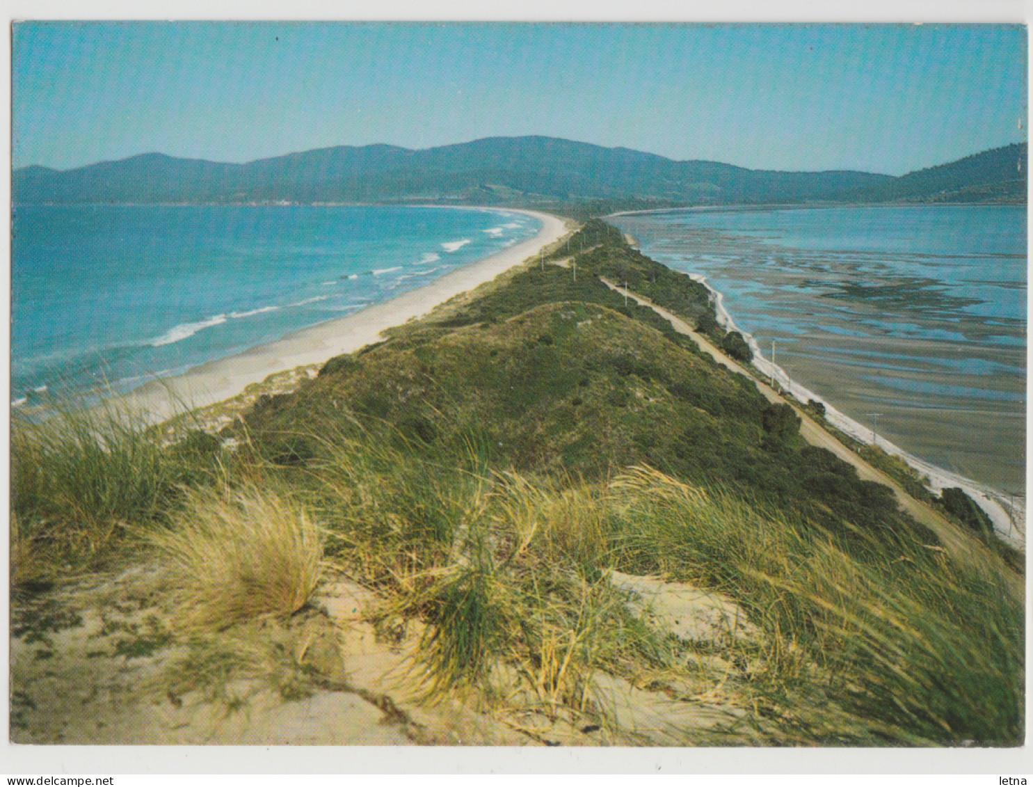 Australia TASMANIA TAS The Neck Isthmus Adventure Bay BRUNY ISLAND Action Agencies Postcard C1960s - Altri & Non Classificati