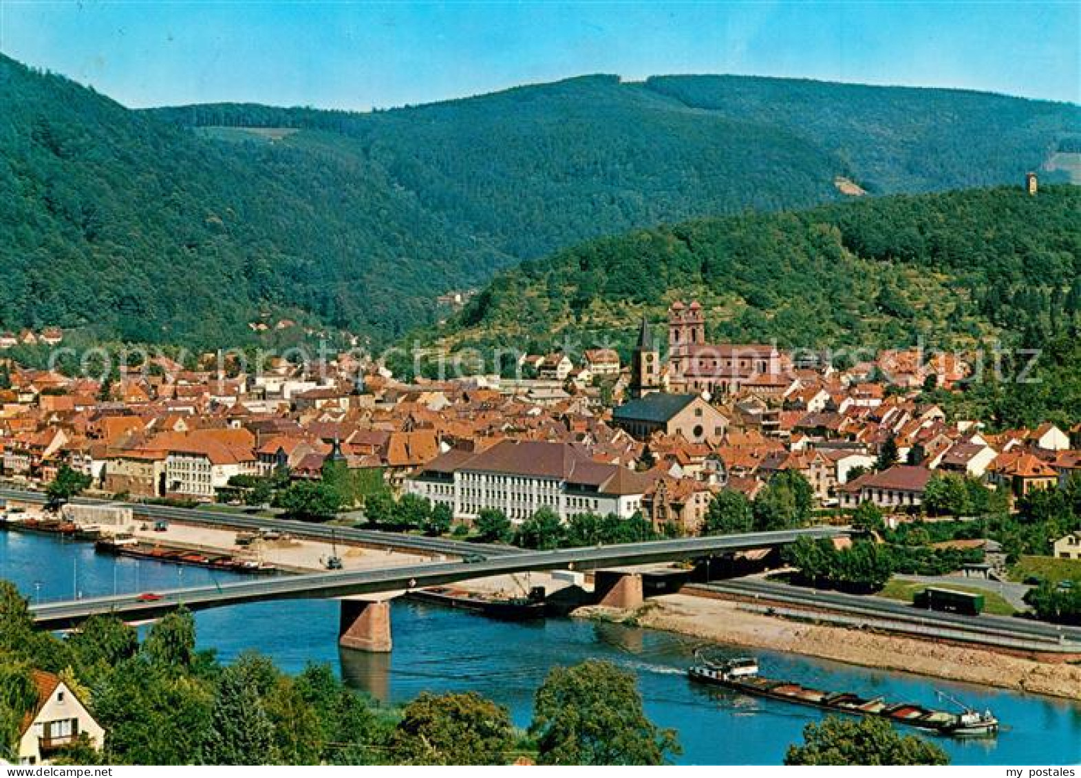 73574431 Eberbach Neckar Stadtpanorama Eberbach Neckar - Eberbach