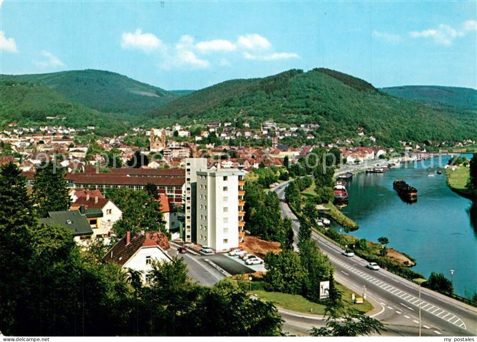 73574429 Eberbach Neckar Stadtpanorama Eberbach Neckar - Eberbach