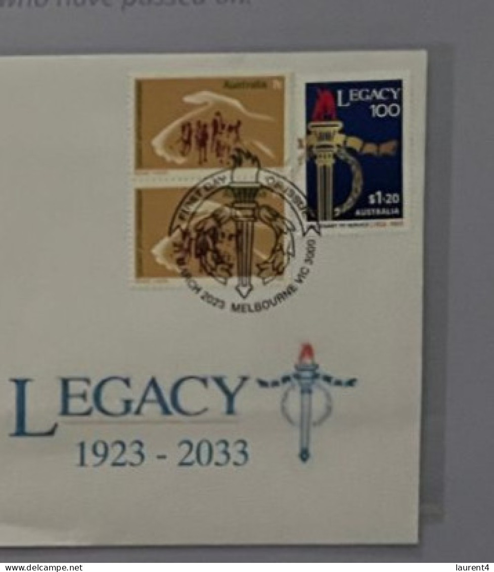 (folder 17-3-2024) Australia Post - Centenary Of Legacy - Presentation Pack (no Stamps) + 1 Cover - Presentation Packs