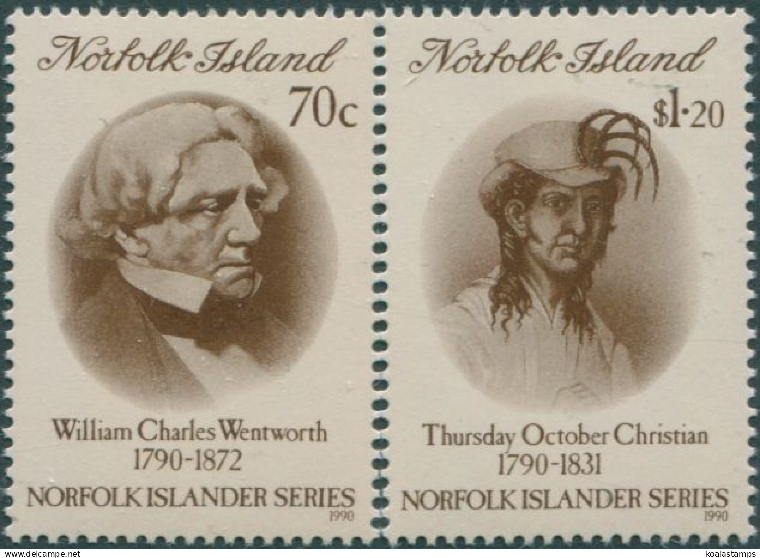 Norfolk Island 1990 SG503-504 Islanders Set MNH - Norfolk Island