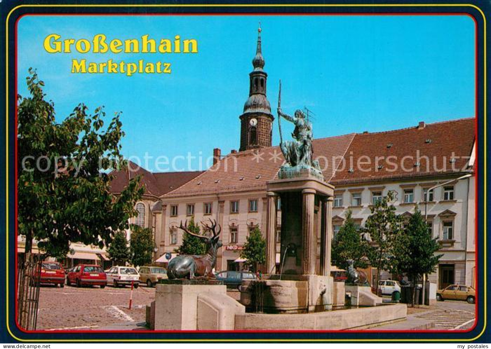 73574278 Grossenhain Sachsen Marktplatz Mit Dianabrunnen Grossenhain Sachsen - Grossenhain