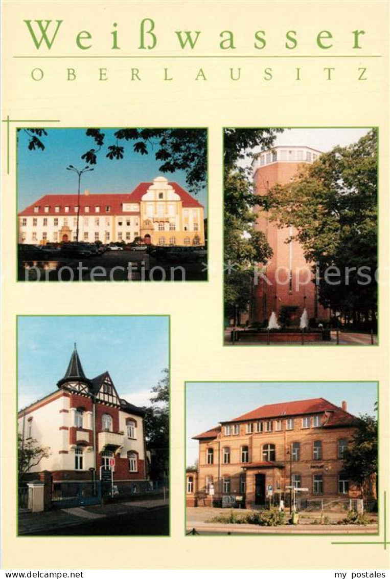 73574266 Weisswasser Oberlausitz Rathaus Wasserturm Touristeninformation Post We - Weisswasser (Oberlausitz)