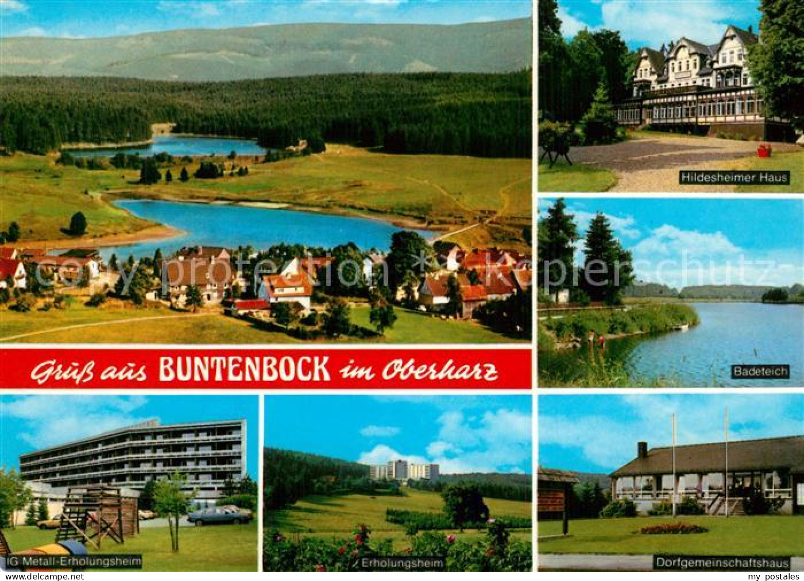 73574224 Buntenbock Panorama Hildesheimer Haus Badeteich IG Metall Erholungsheim - Clausthal-Zellerfeld