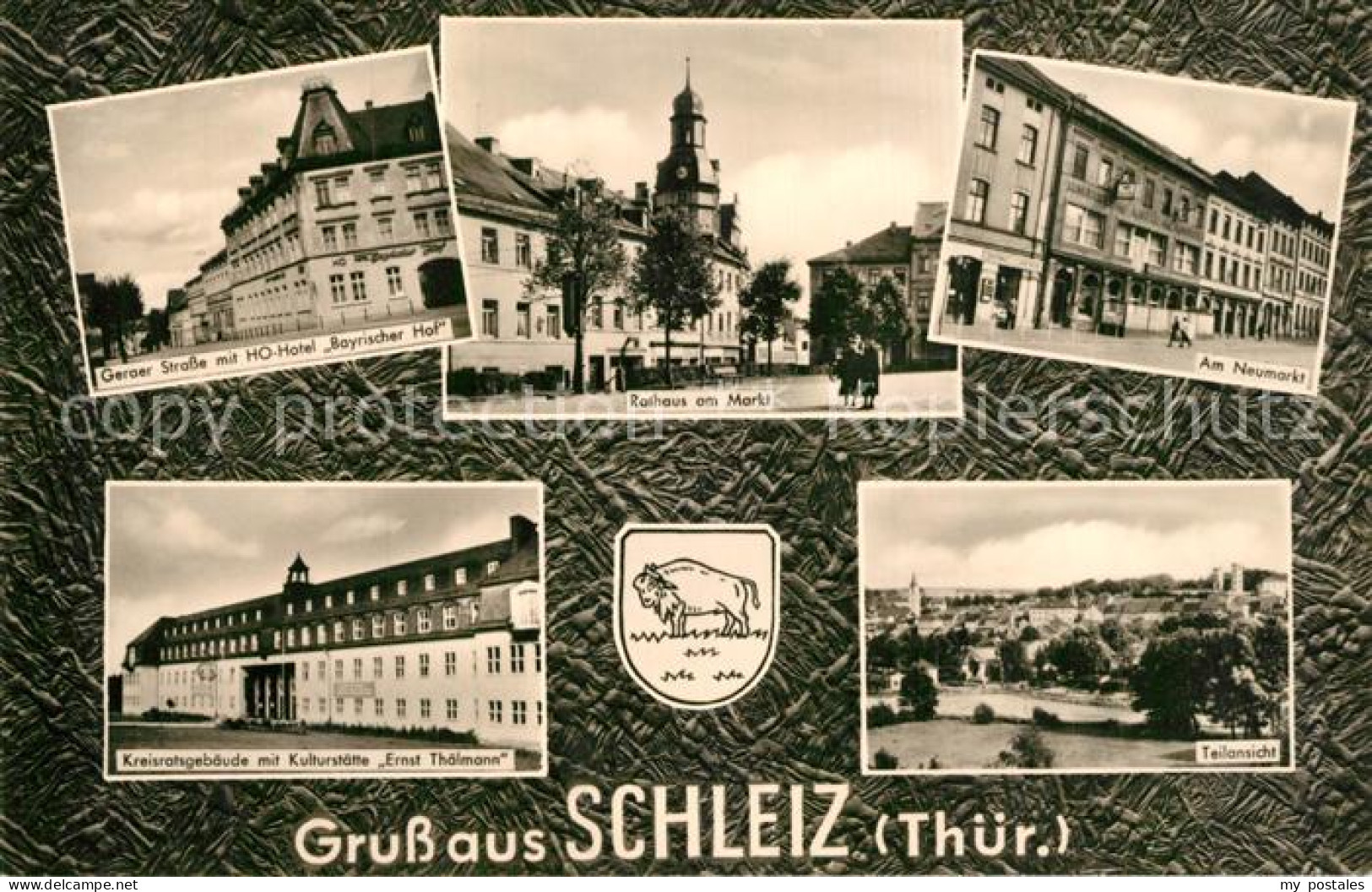 73573939 Schleiz Geraer Strasse HO Hotel Bayrischer Hof Rathaus Marktplatz Neuma - Schleiz