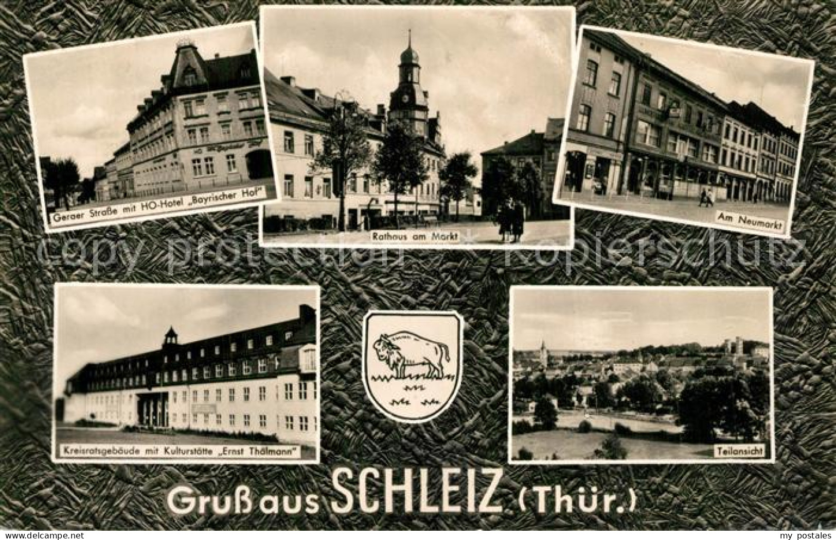 73573938 Schleiz Geraer Strasse HO Hotel Bayrischer Hof Rathaus Marktplatz Neuma - Schleiz