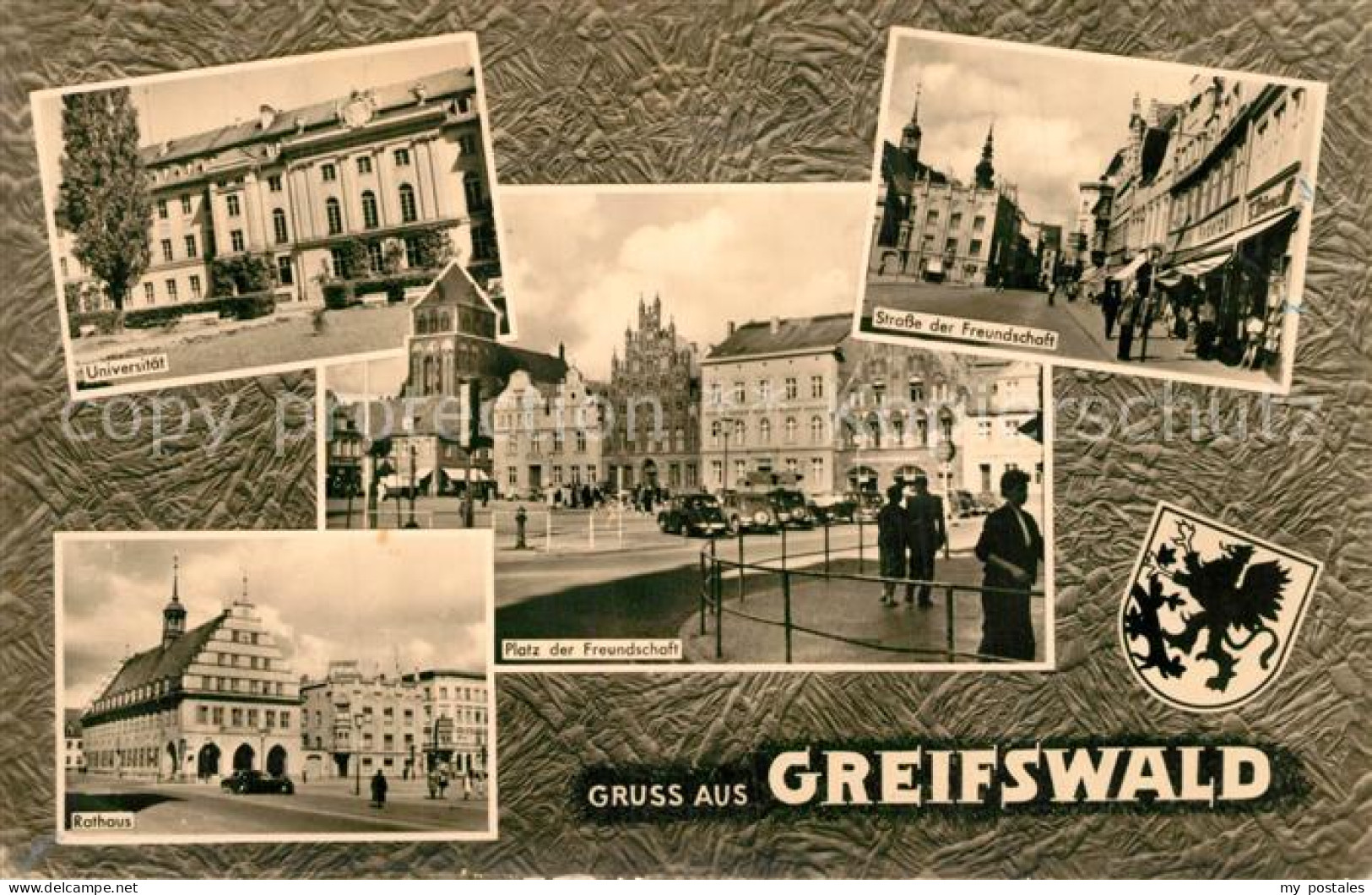 73572570 Greifswald Universitaet Rathaus Platz Der Freundschaft Strasse Der Freu - Greifswald