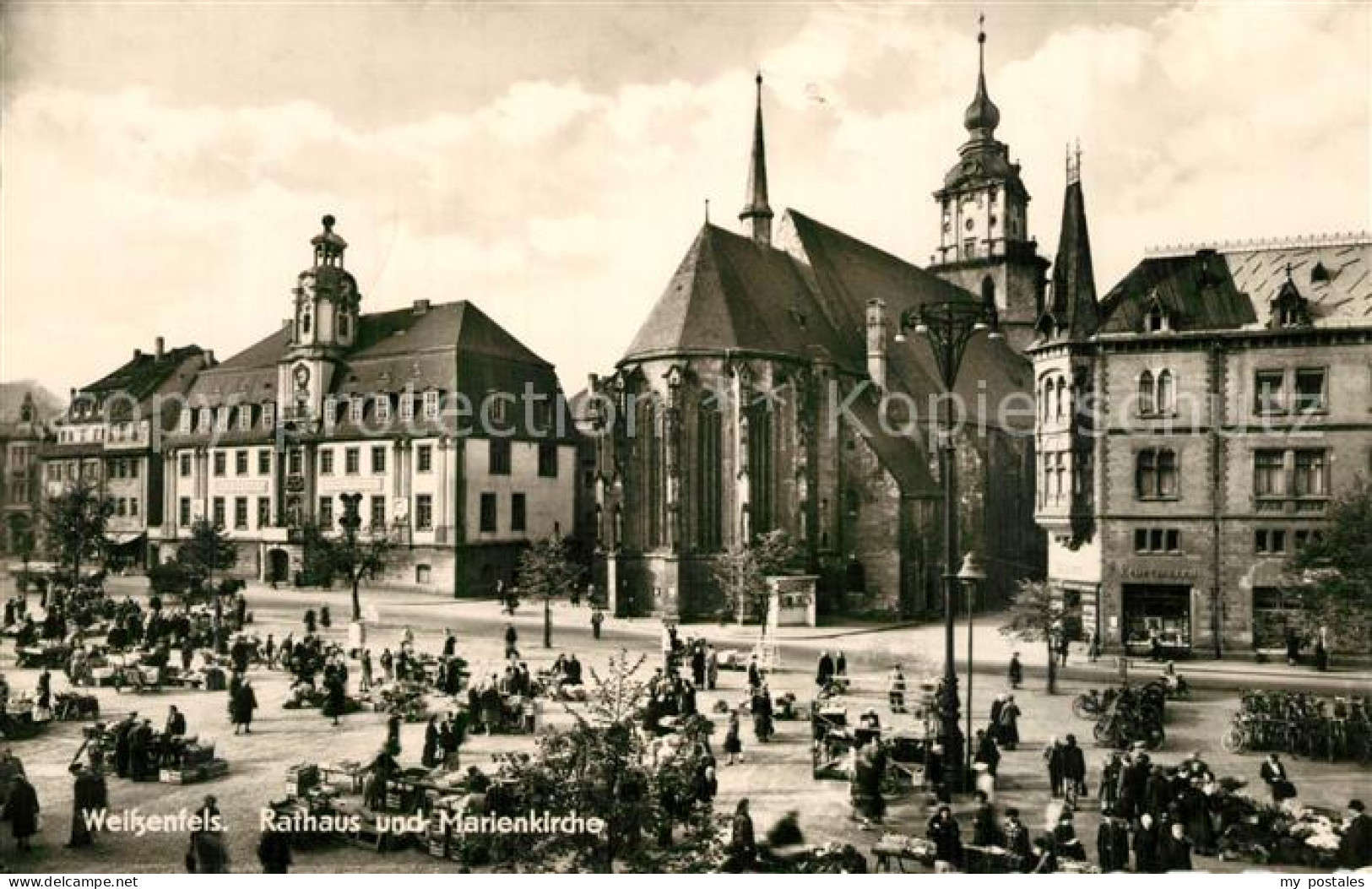 73572551 Weissenfels Saale Marktplatz Rathaus Marienkirche Weissenfels Saale - Weissenfels