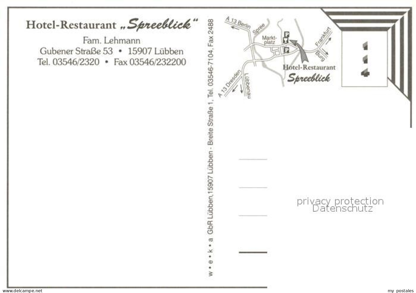 73572156 Luebben Spreewald Restaurant Hotel Spreeblick Fremdenzimmer Natur Luebb - Luebben (Spreewald)