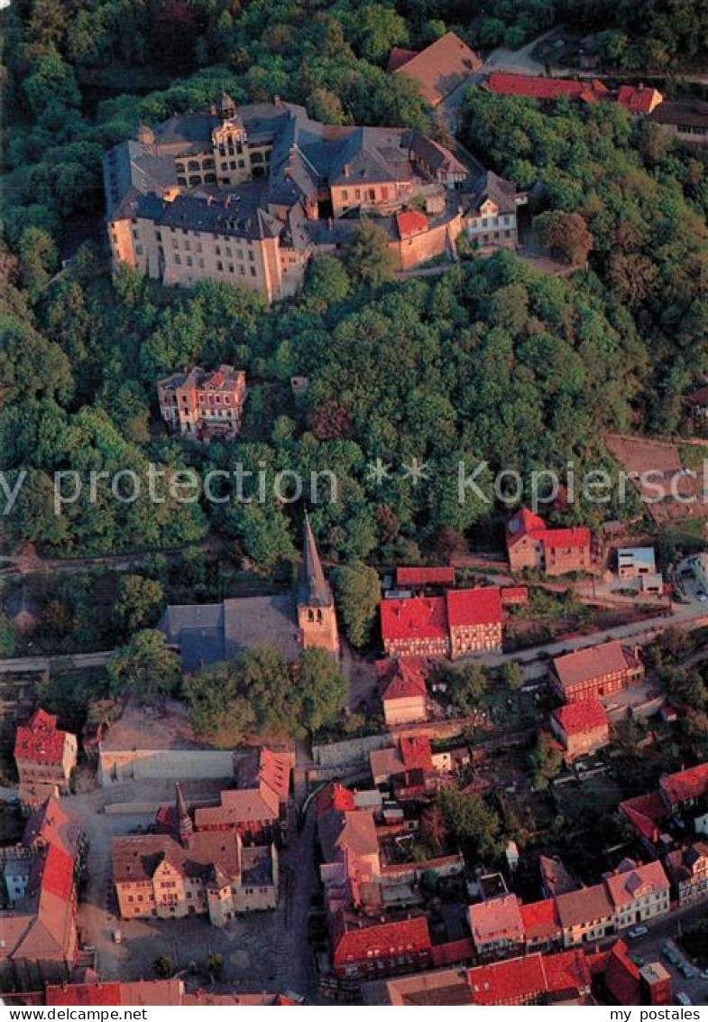 73571989 Blankenburg Harz Fliegeraufnahme Mit Schloss Und Rathaus Blankenburg Ha - Blankenburg