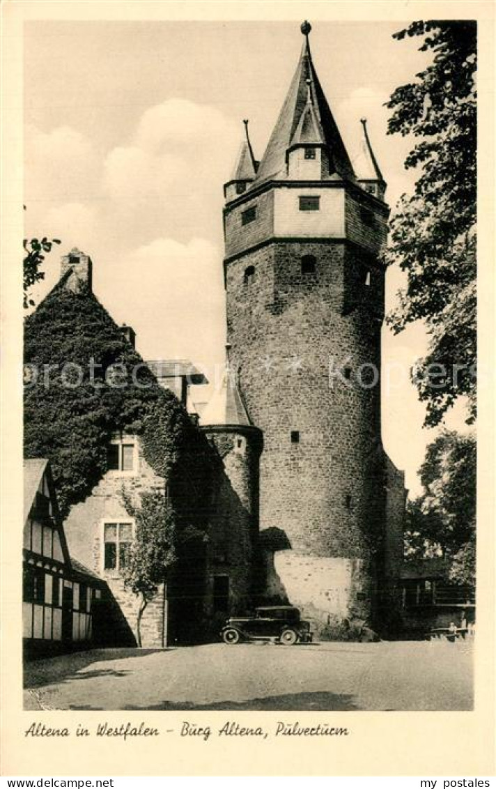 73571659 Altena Lenne Burg Pulverturm Altena Lenne - Altena