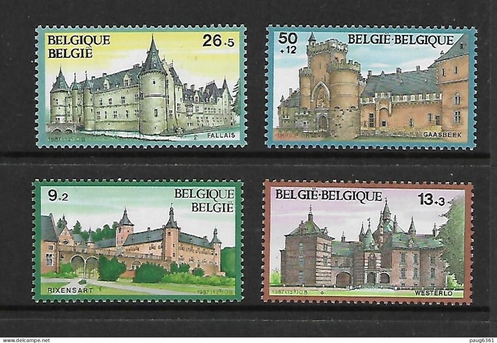 BELGIQUE 1987 CHATEAUX  YVERT  N°2265/5568  NEUF MNH** - Castillos