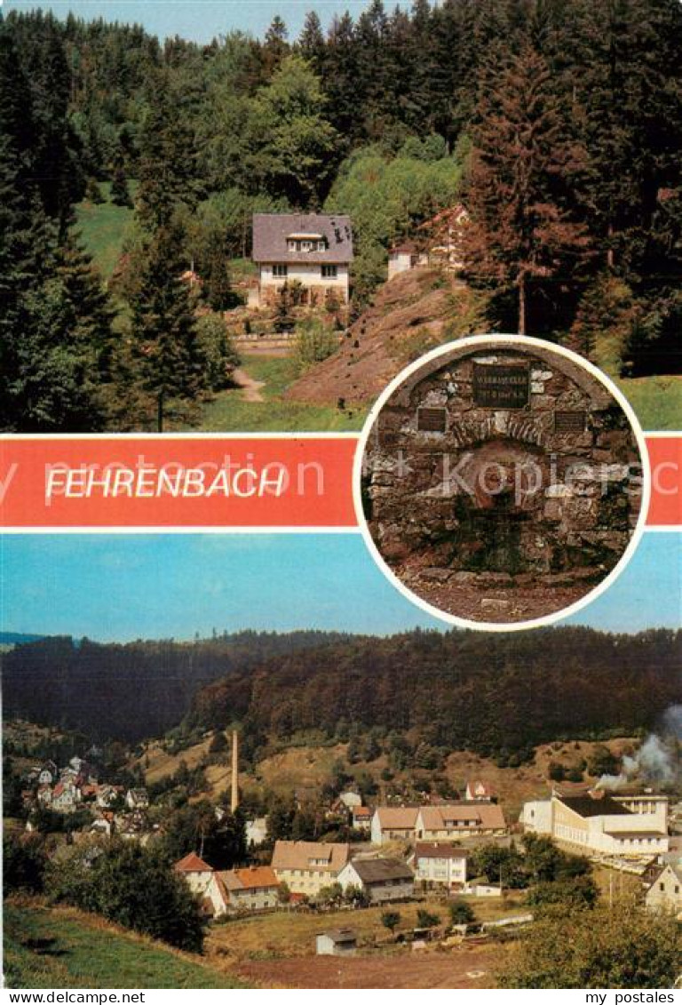 73571567 Fehrenbach Thueringer Wald Im Eselsgrund Vordere Werraquelle Teilansich - Masserberg