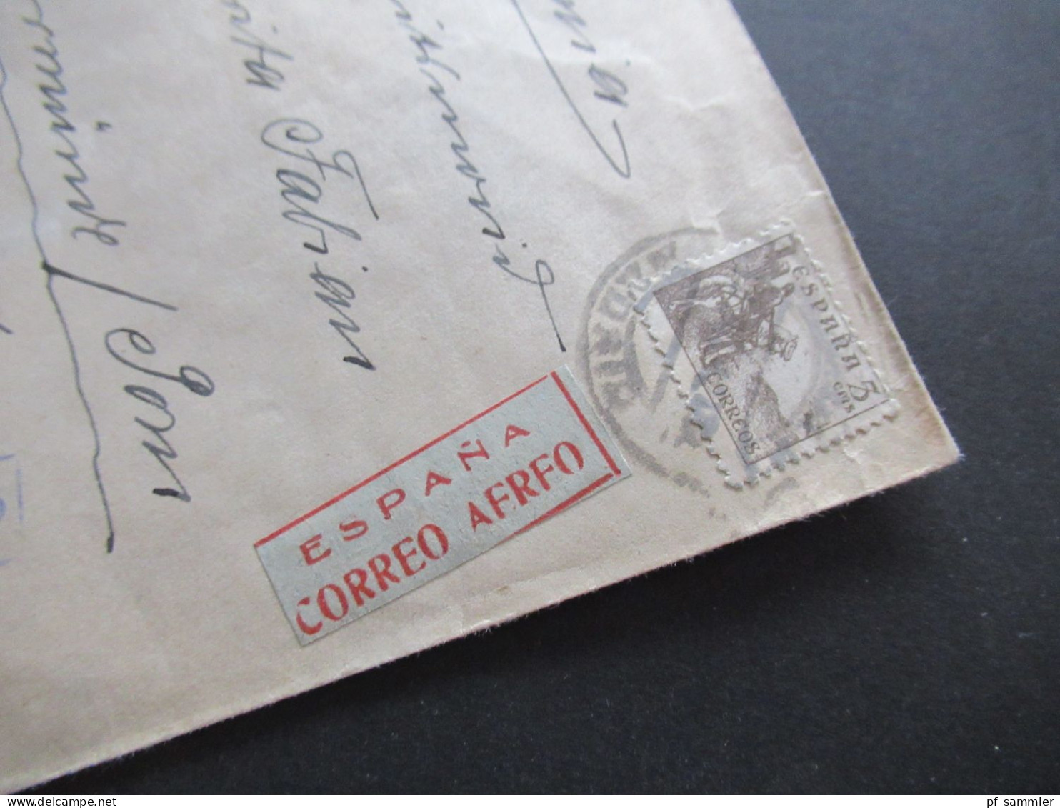 Spanien 1942 Zensursbeleg Madrid - Ückermünde Pommern RAD 3/20 Mehrfachzensur / OKW Zensurstreifen Geöffnet - Lettres & Documents