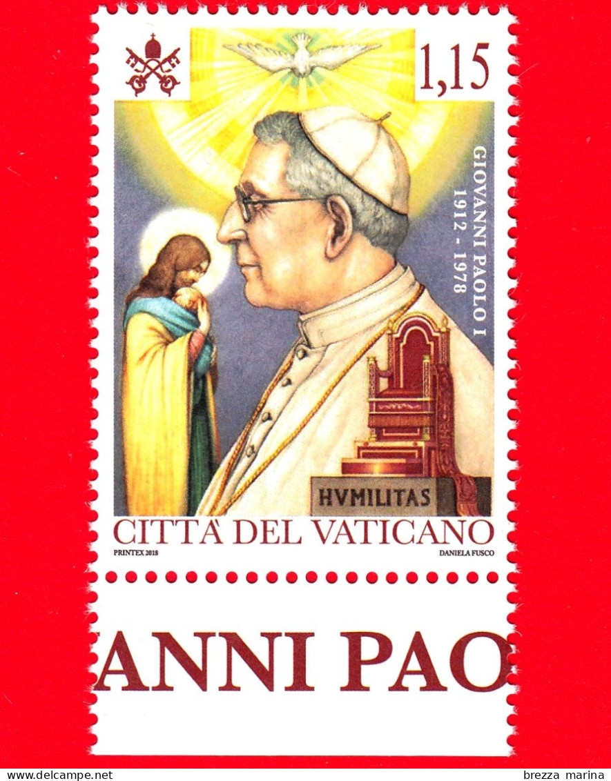 Nuovo - MNH - VATICANO - 2018 - 40 Anni Della Morte Di Giovanni Paolo I  - 1.15 - Neufs