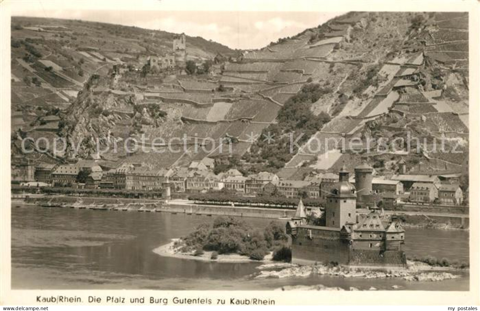 73570999 Kaub Die Pfalz Und Burg Gutenfels Kaub - Kaub