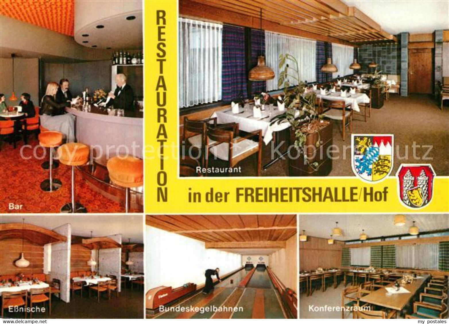 73570023 Hof Saale Restauration In Der Freiheitshalle Bar Kegelbahnen Konferenzr - Hof