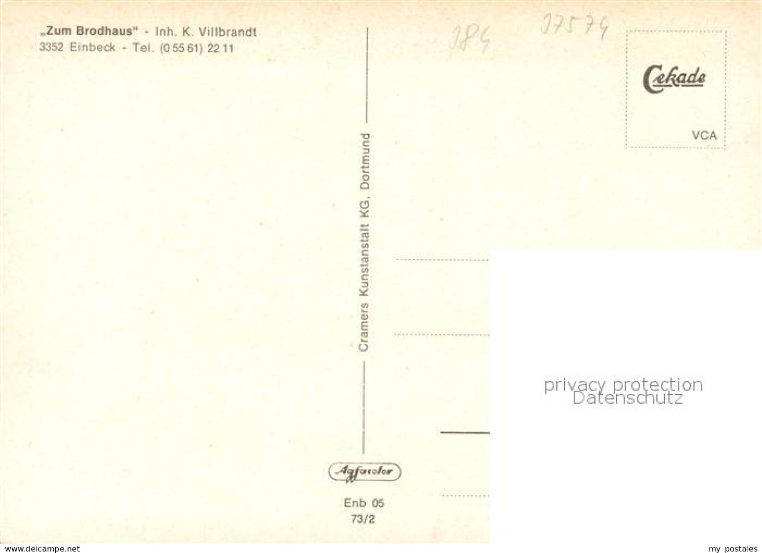 73569953 Einbeck Niedersachsen Zum Brodhaus Gastraum Einbeck Niedersachsen - Einbeck