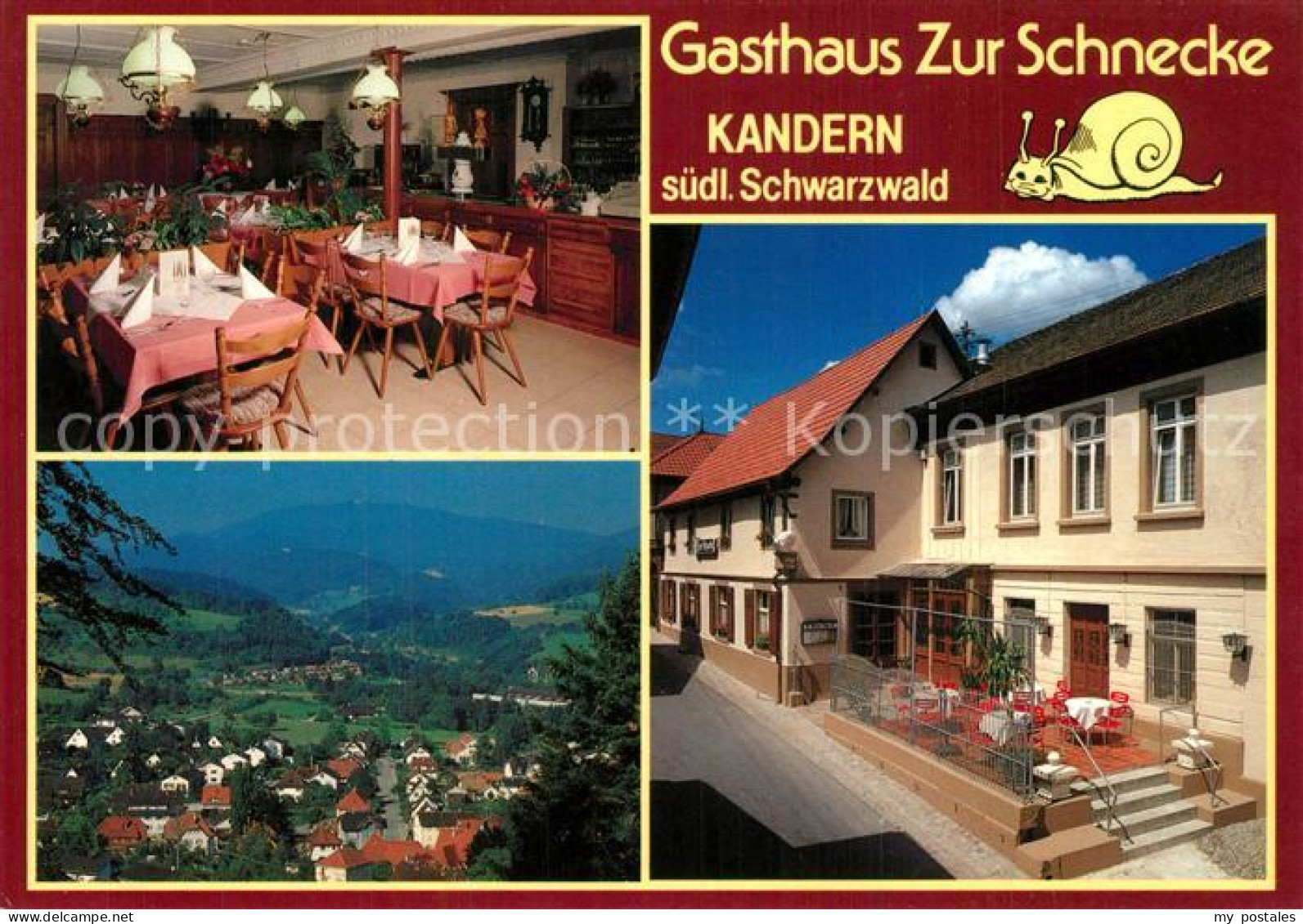 73569907 Kandern Gasthaus Zur Schnecke Gaststube Terrasse Kandern - Kandern