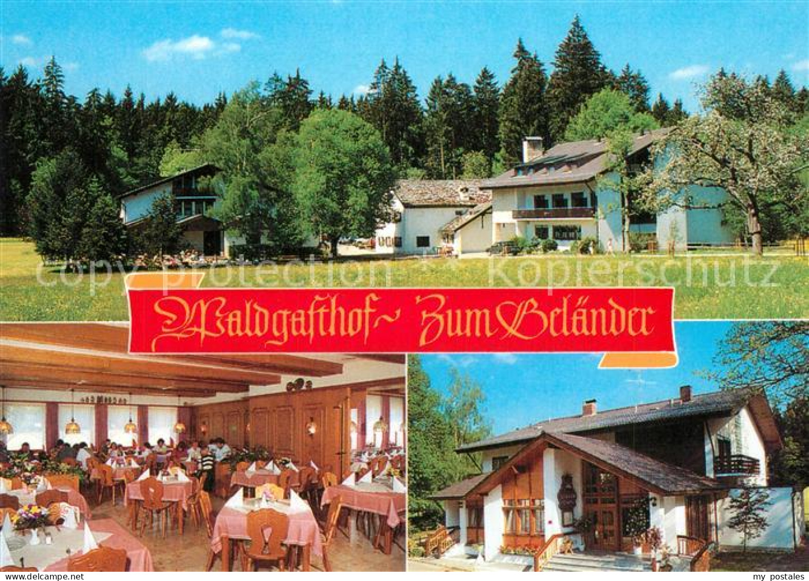 73569874 Eichstaett Oberbayern Waldgasthof Zum Gelaender Speisesaal Eichstaett O - Eichstätt
