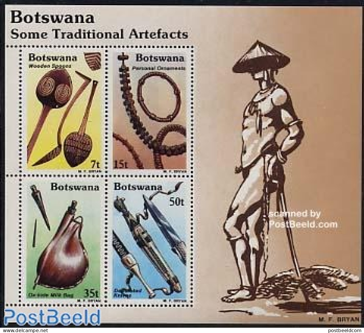 Botswana 1983 Handicrafts S/s, Mint NH, Art - Handicrafts - Botswana (1966-...)