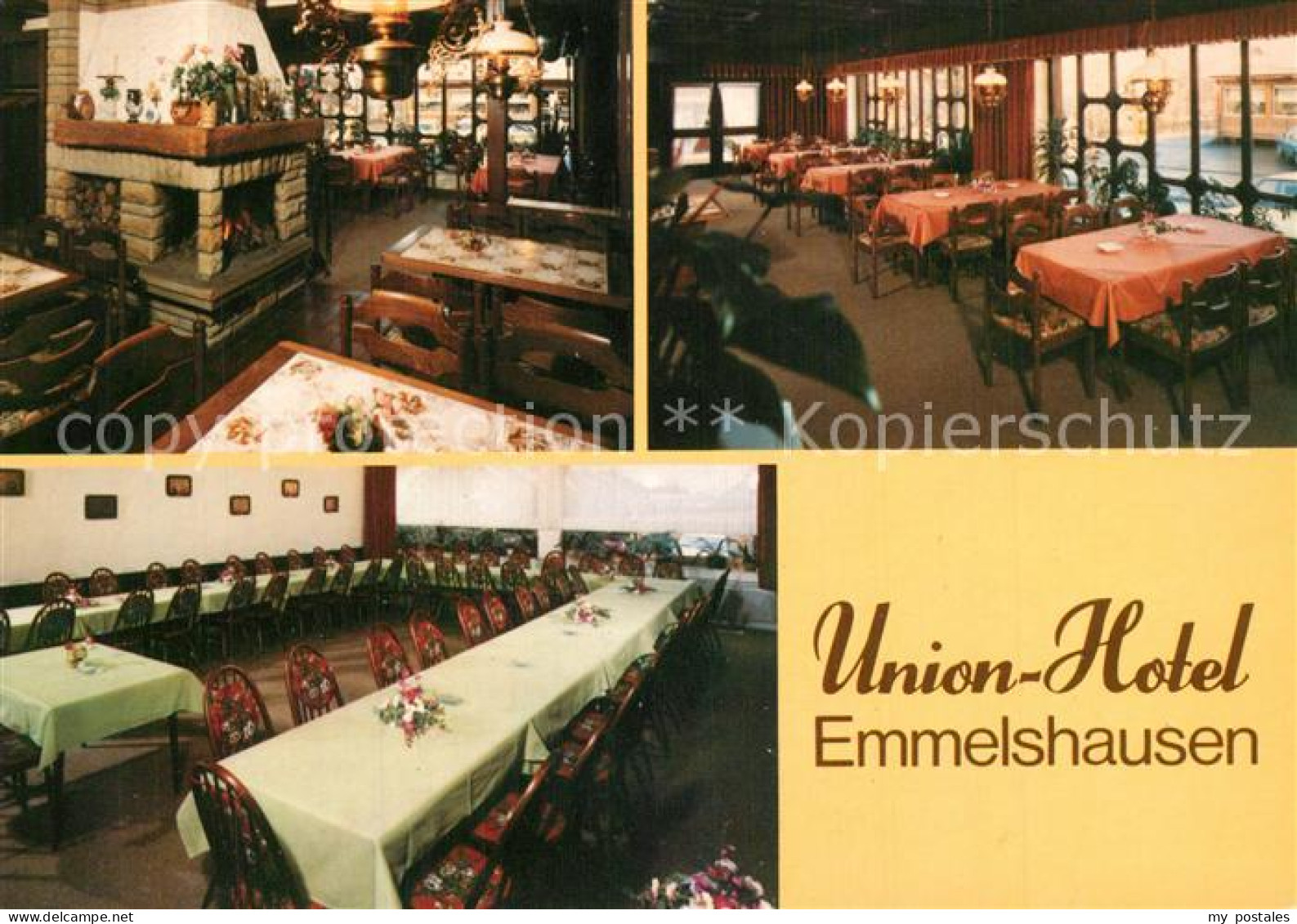 73569584 Emmelshausen Union Hotel Restaurant Festtafel Kaminzimmer Emmelshausen - Emmelshausen