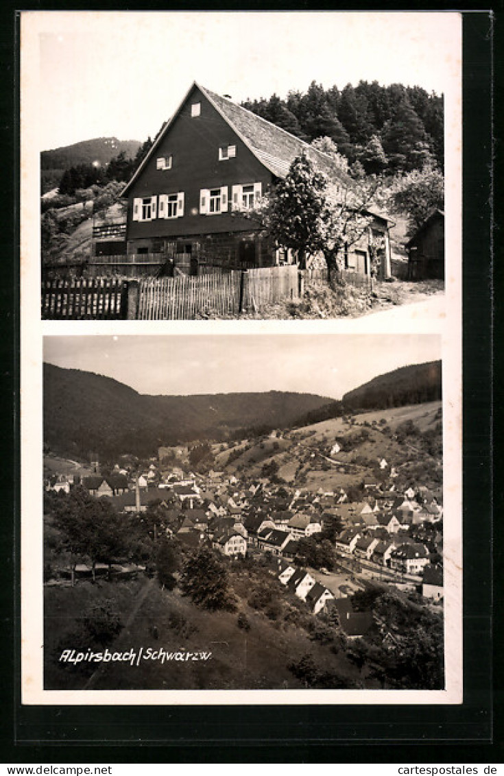 AK Alpirsbach /Schwarzw., Pension, Teilansicht  - Alpirsbach