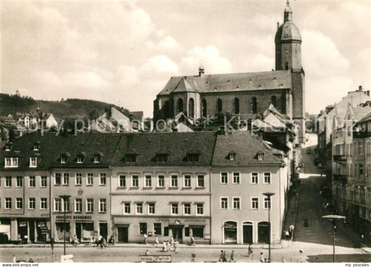 73567146 Annaberg-Buchholz Erzgebirge Markt Mit Annenkirche Und Poehlberg Annabe - Annaberg-Buchholz