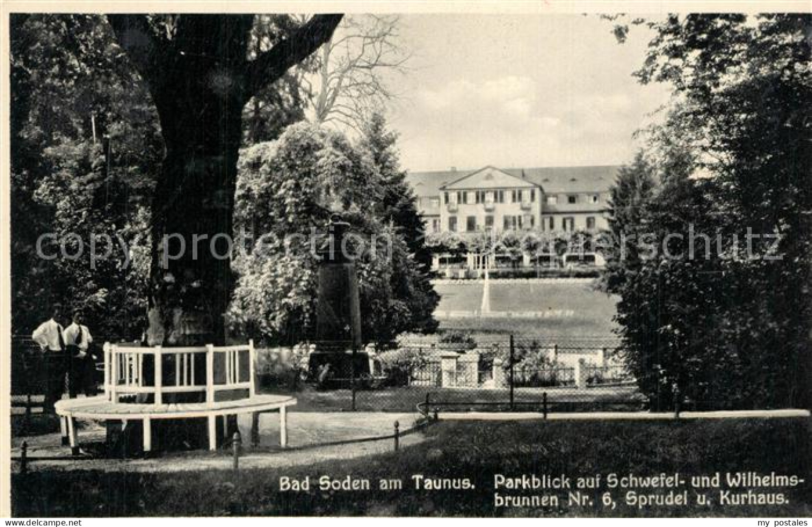 73566598 Bad Soden Taunus Park Schwefel- Und Wilhelmsbrunnen Kurhaus Bad Soden T - Bad Soden