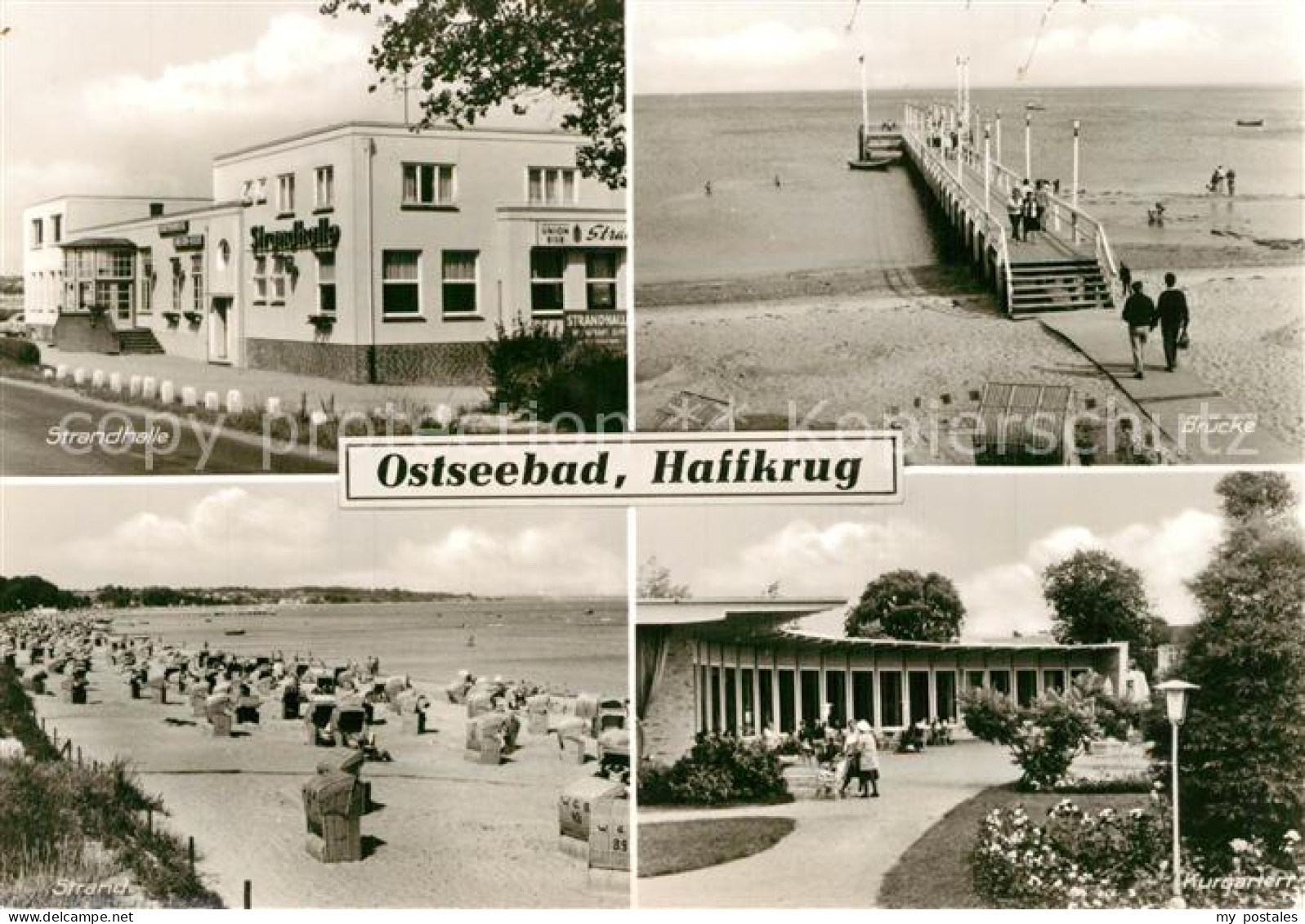 73566557 Haffkrug Ostseebad Strandhalle Bruecke Strand Kurgarten Haffkrug Ostsee - Scharbeutz