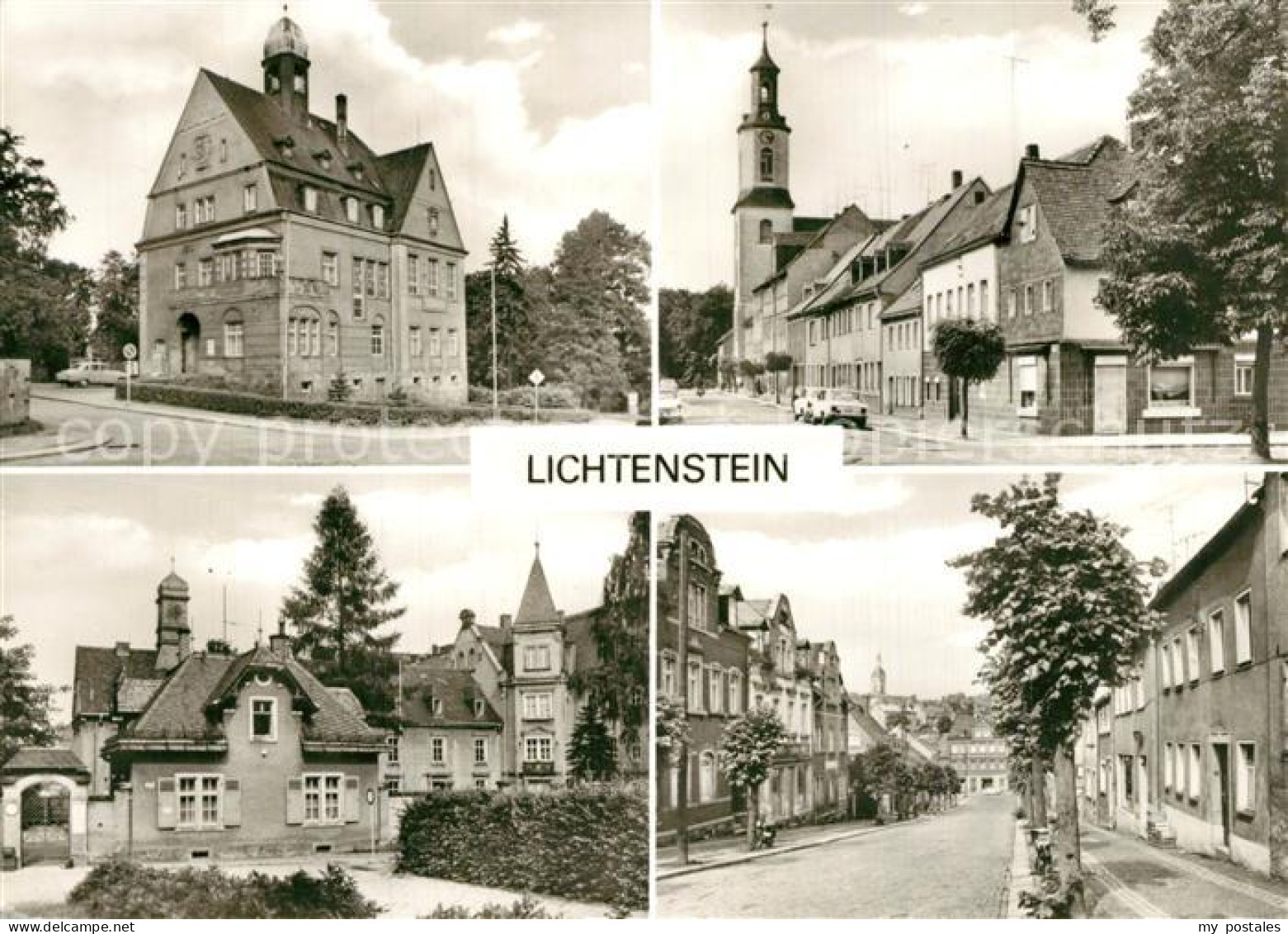 73566418 Lichtenstein Hohenstein-Ernstthal Rathaus Poststrasse Seminargaesschen  - Hohenstein-Ernstthal