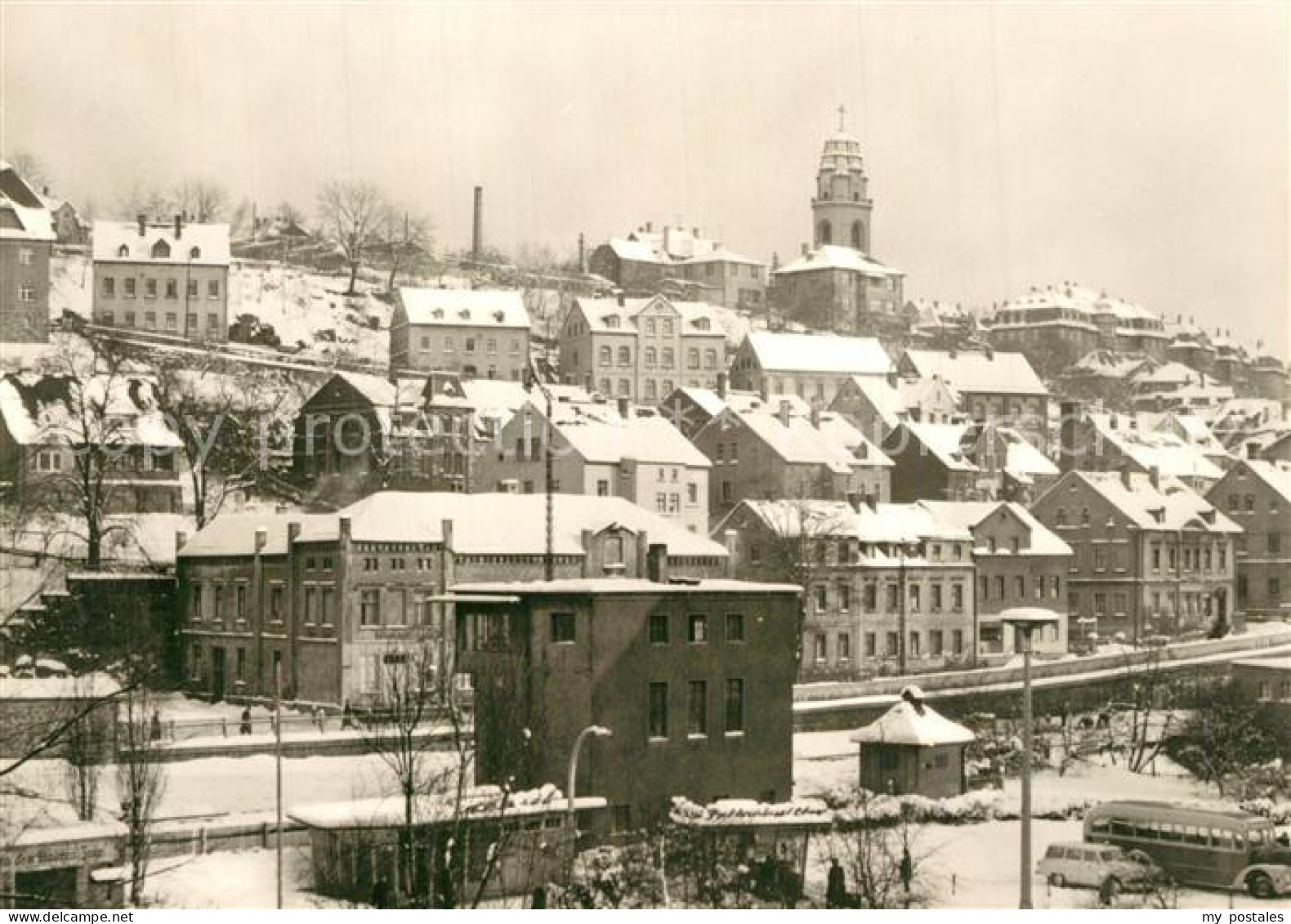 73566396 Aue Erzgebirge Blick Zum Zeller Berg Im Winter Aue Erzgebirge - Aue