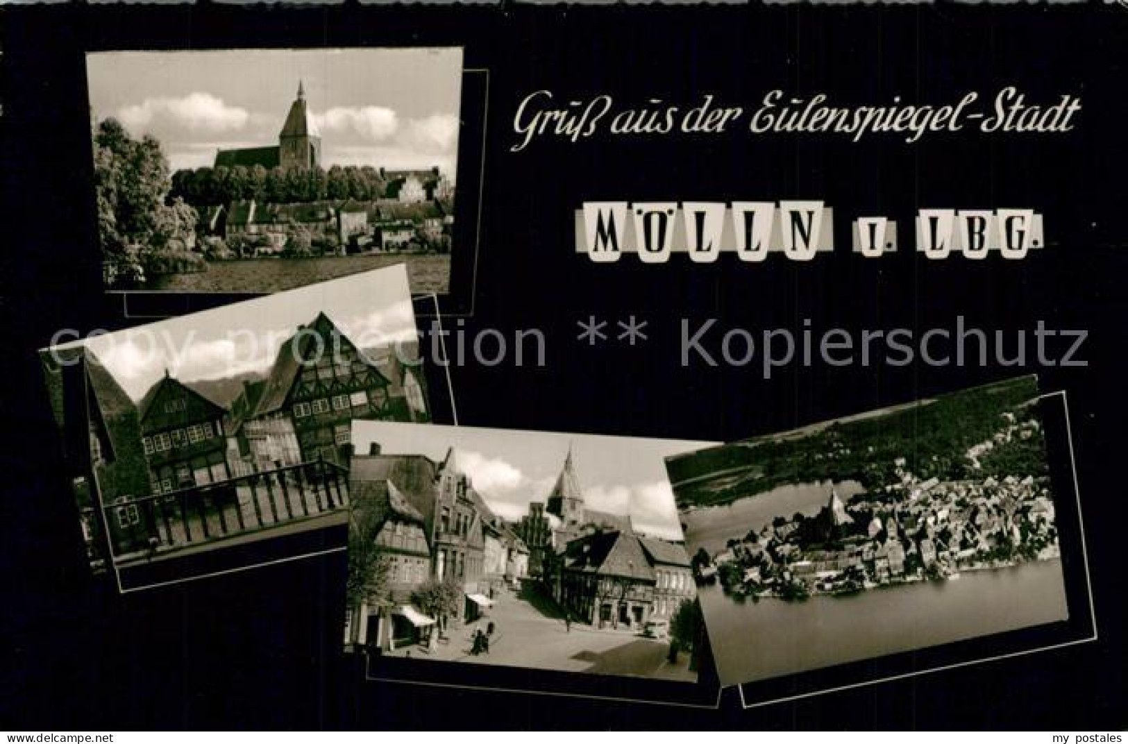 73566212 Moelln Lauenburg Kirche Rathaus Museum Panorama Moelln Lauenburg - Mölln