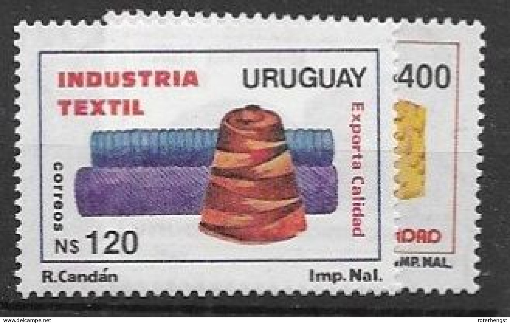 Uruguay Mnh ** 1991 Textile Industry - Uruguay