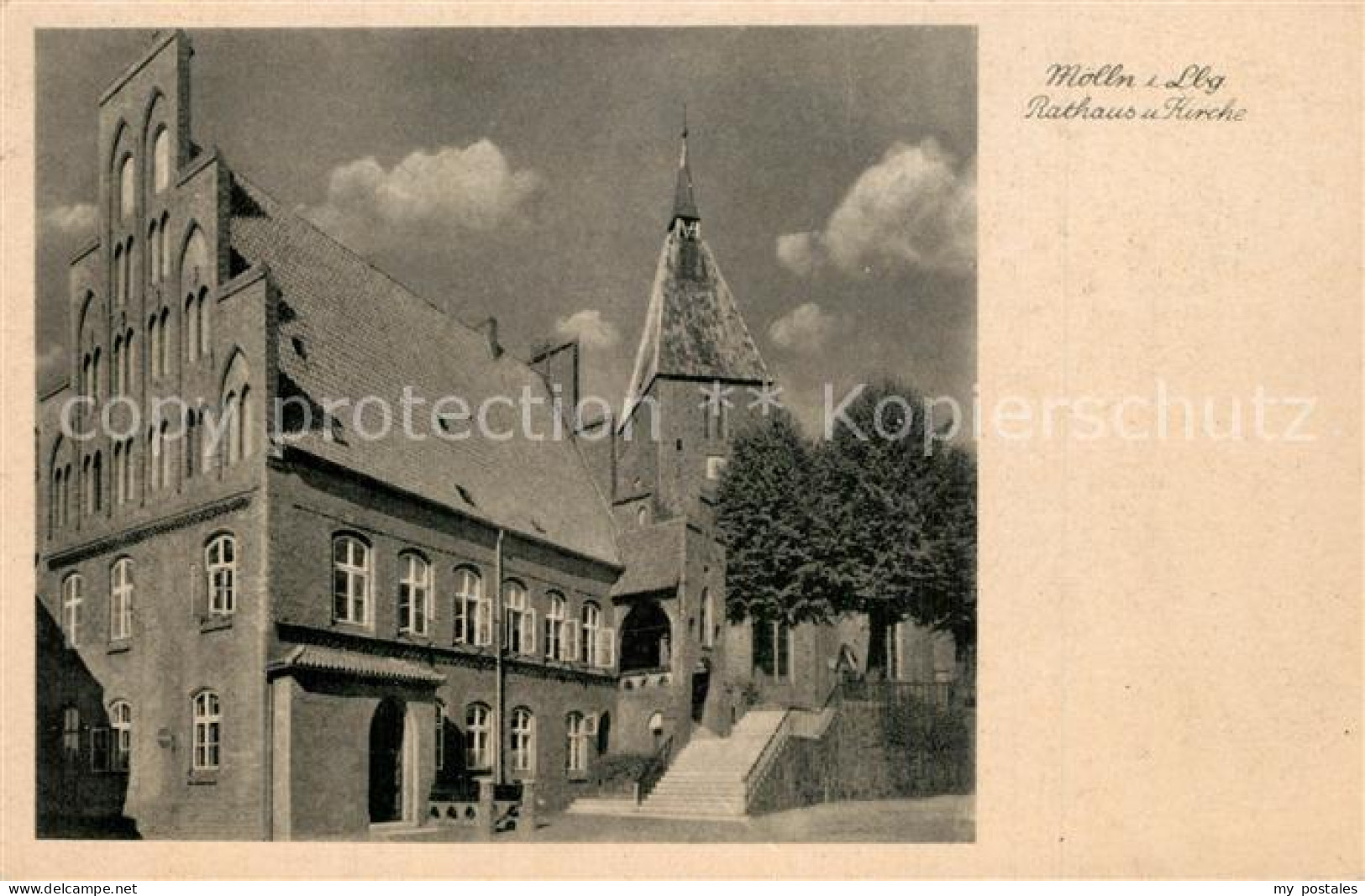 73566106 Moelln Lauenburg Rathaus Kirche Moelln Lauenburg - Mölln